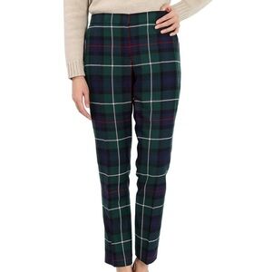Burberry Pants Hanover‎ Green Checked Trousers US 6 UK 8